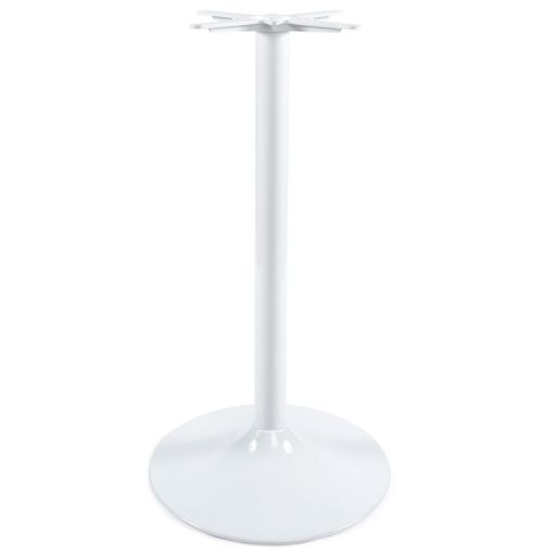 Pied de table 'BIANKO' 110 en métal blanc