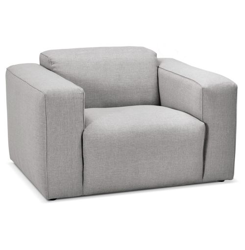 Fauteuil de salon design 1 place 'CANYON MICRO' gris clair