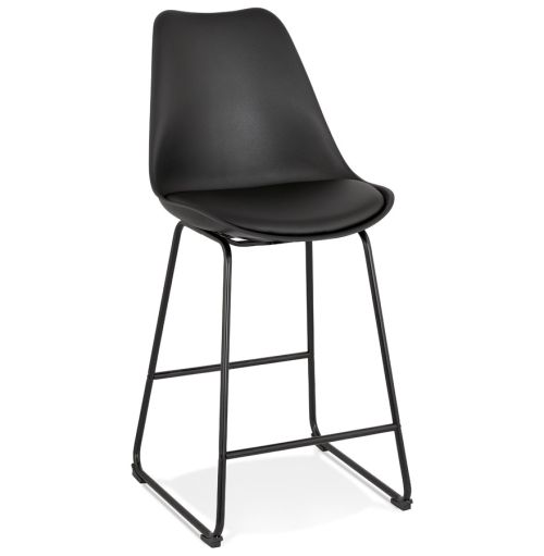 Tabouret snack mi-hauteur 'CHOKO MINI' noir