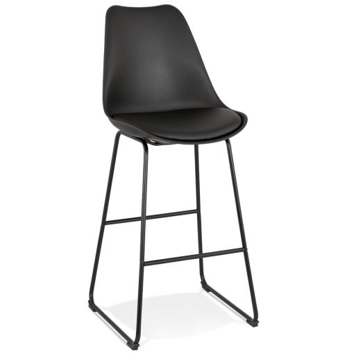 Tabouret de bar 'CHOKO' noir