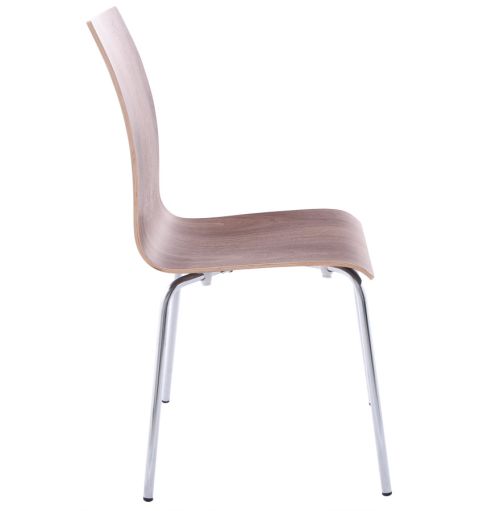 Chaise de salle à manger design 'ESPERA' en bois finition Noyer