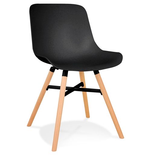 Chaise design 'GLADYS' noire