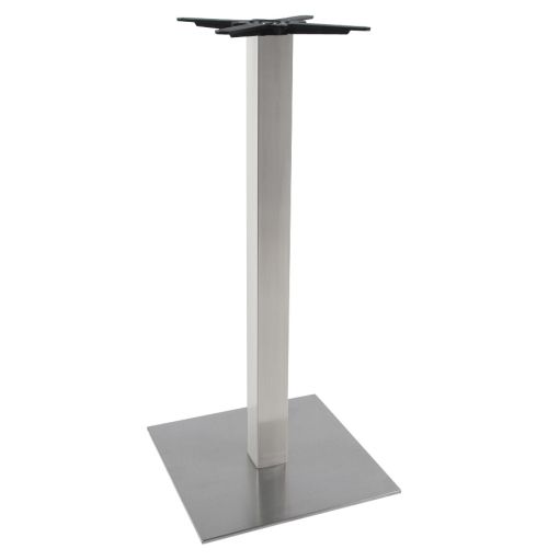 Pied de table 'KARO' 110 en acier brossé