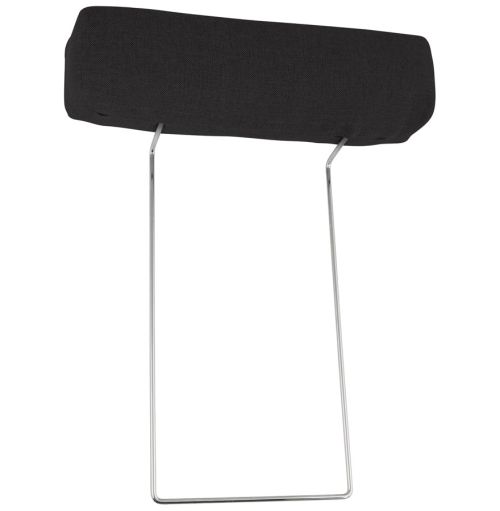 Appui-tête pour canapé 'LUCA' en tissu noir