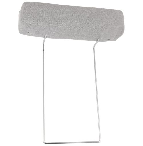 Appui-tête pour canapé 'LUCA' en tissu gris clair