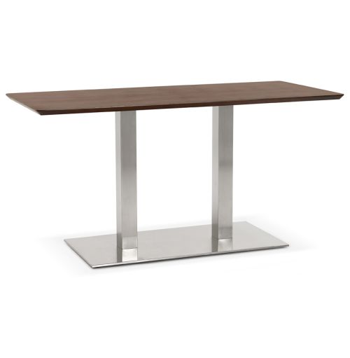 Table / bureau design 'MAMBO' en bois finition Noyer - 150x70 cm