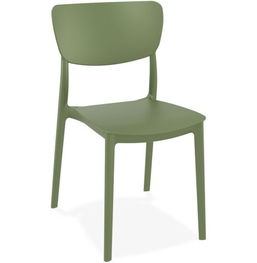 Chaise de cuisine 'OMA' en matière plastique verte