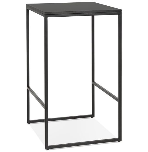 Table haute style industriel 'ORTOS' noire idéale pour les professionnels