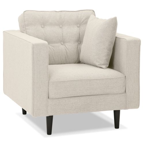 Fauteuil de salon 1 place 'STAGU MICRO' en tissu beige
