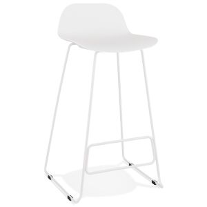 Tabouret de bar design 'BABYLOS' blanc design
