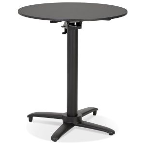 Table de terrasse pliable 'COMPAKT' ronde noire - Ø 68 cm
