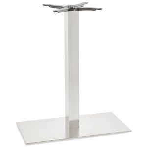 Pied de table 'KARO XL' 90 en acier brossé