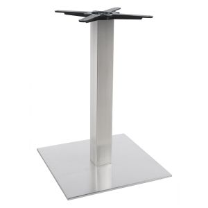 Pied de table 'KARO' 75 en acier brossé