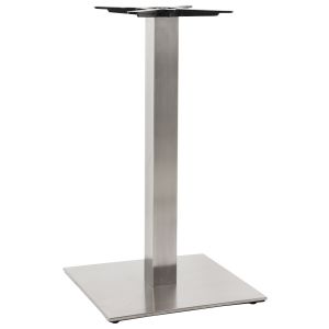 Pied de table 'KARO' 90 en acier brossé