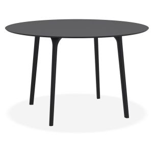 Table de terrasse ronde 'LAGOON' noire intérieur / extérieur  - Ø 120 cm