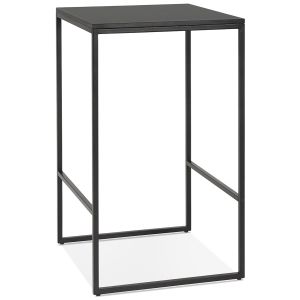 Table haute style industriel 'ORTOS' noire idéale pour les professionnels