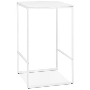 Table haute style industriel 'ORTOS' blanche idéale pour les professionnels